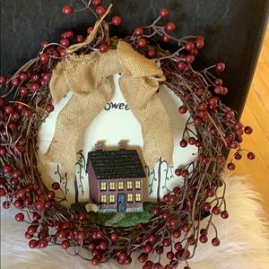 Home sweet home door wreath